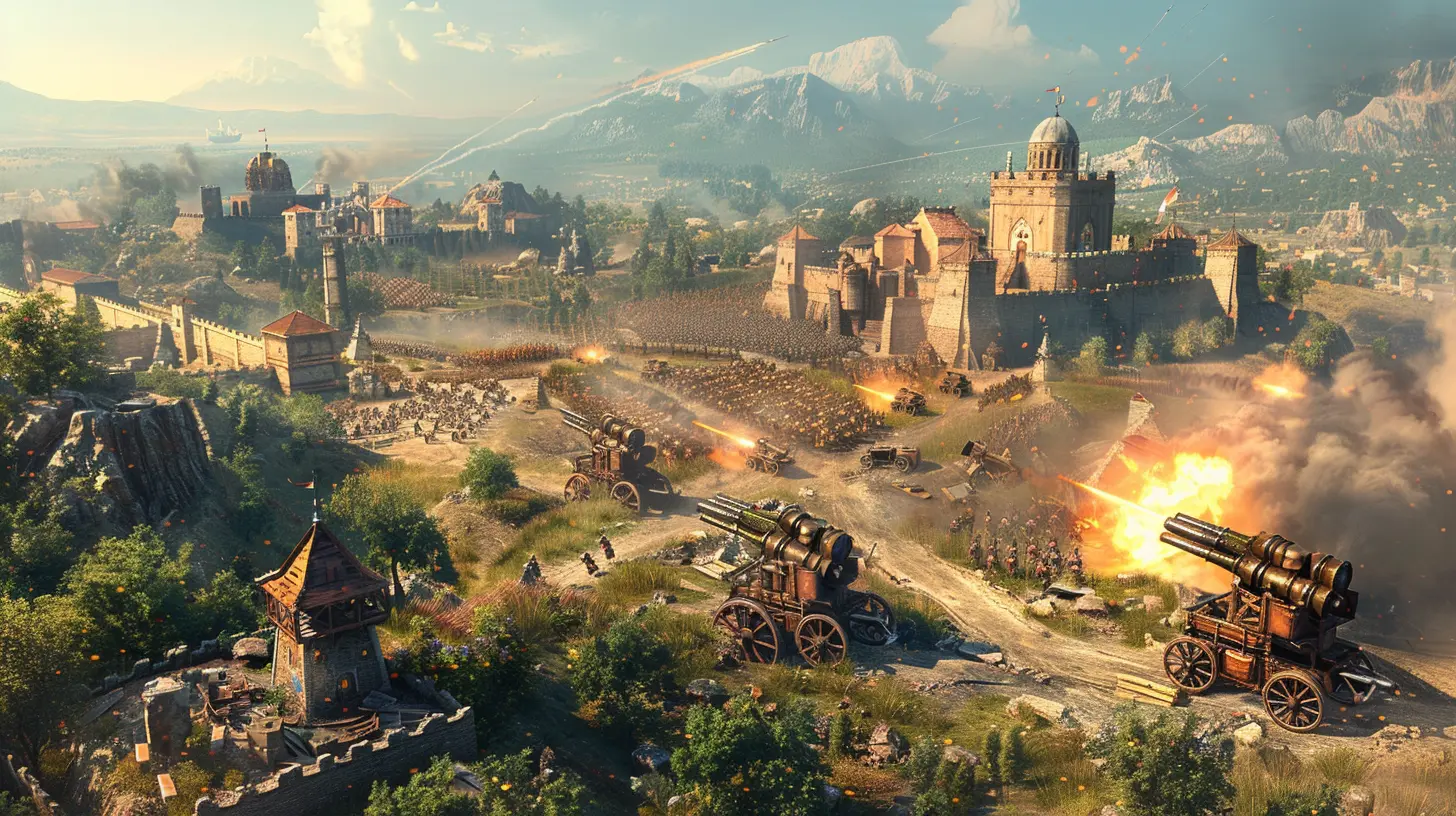 Effective Use of Siege Engines and Artillery in Strategy Games