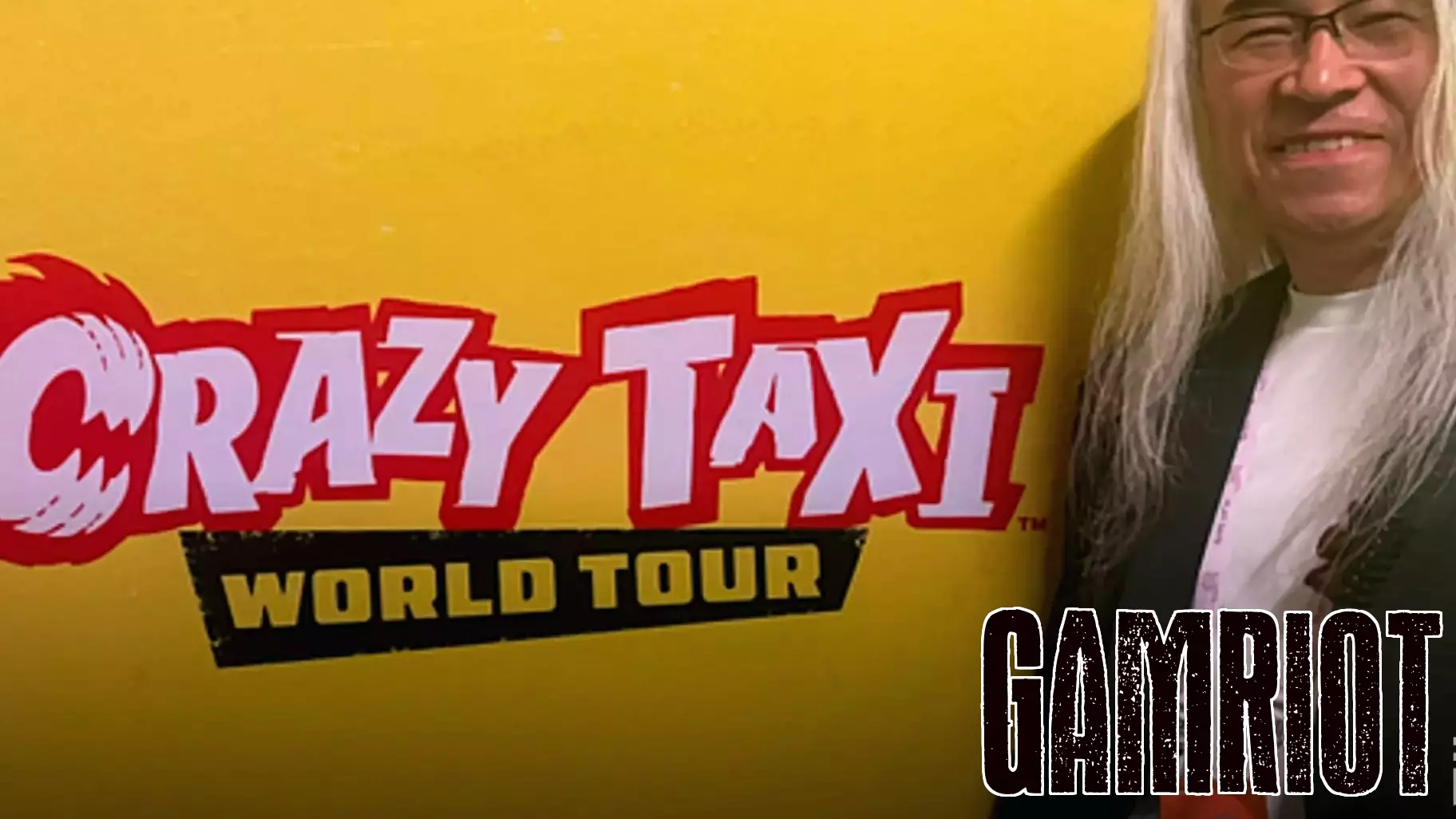 'Some of you may doubt that I'm actually working on this game.' In the room for an energetic Crazy Taxi demo...